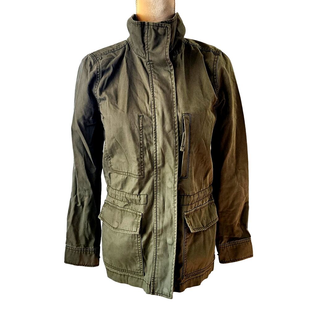 Madewell Army Green Shacket Passage Jacket Utility Military Size XS